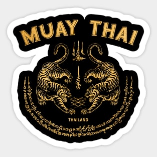 Muay Thai Tiger Sak Yant Tattoo Kickboxing Thailand Sticker